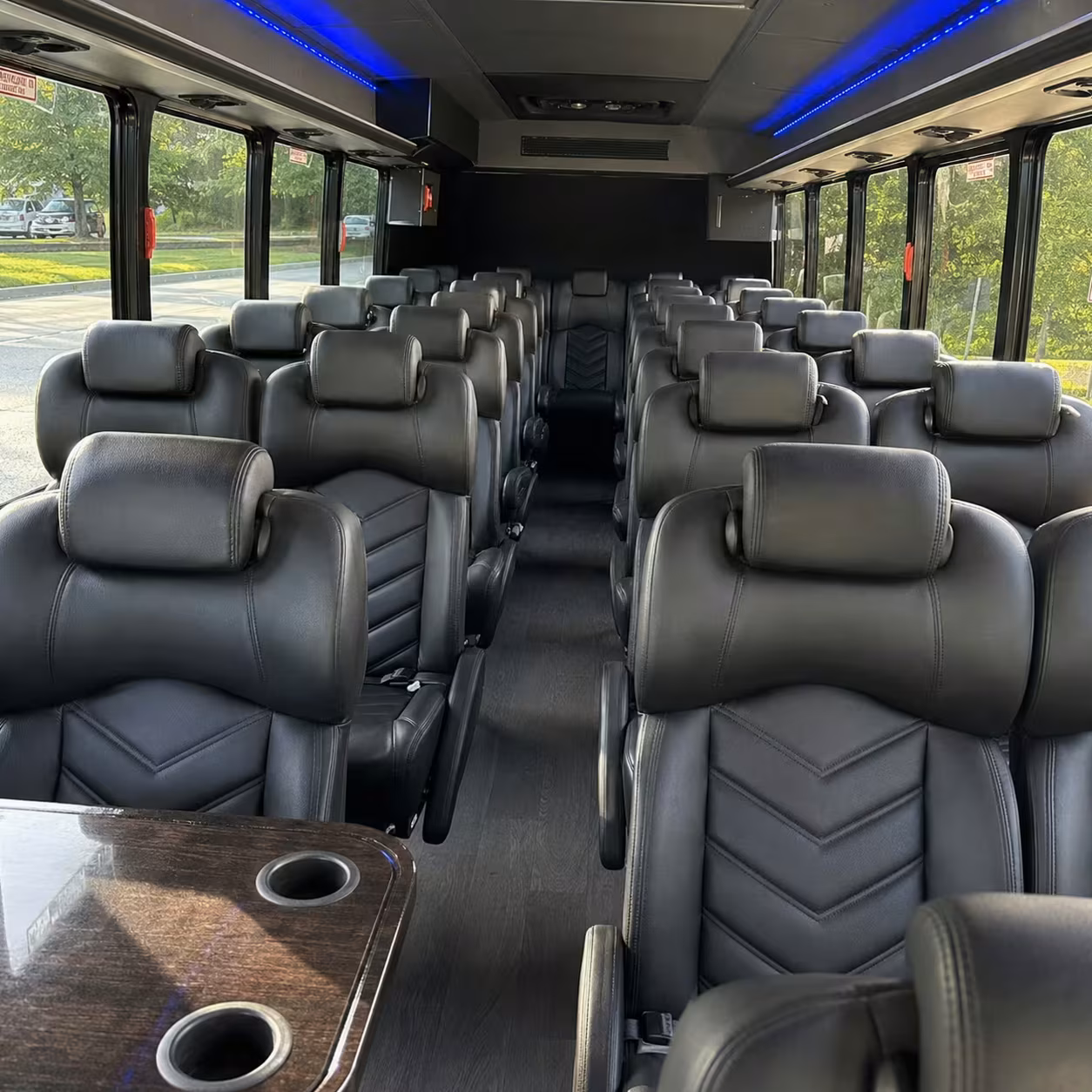 25 passenger minibus interior
