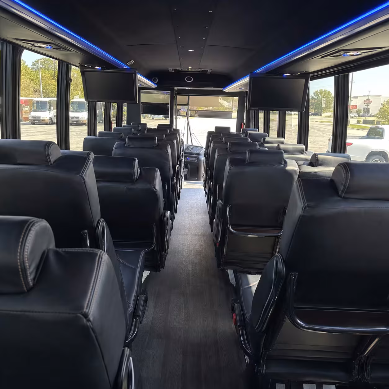 28 passenger minibus inside