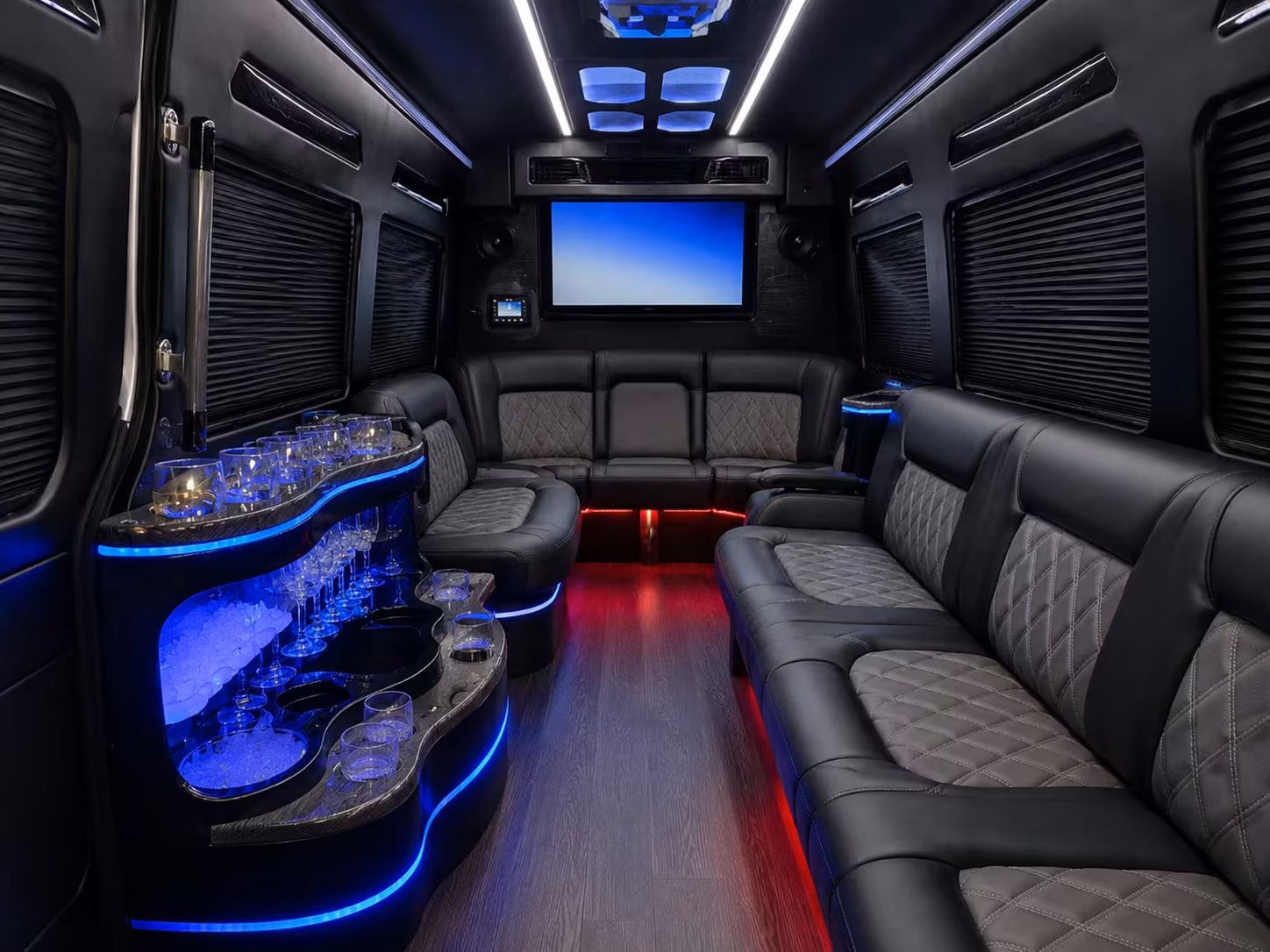 mountain wedding shuttle buses in san bernardino county