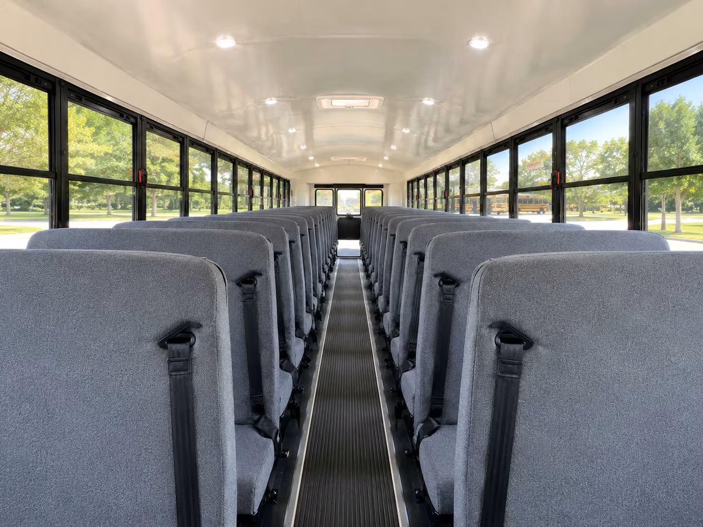 school bus inside